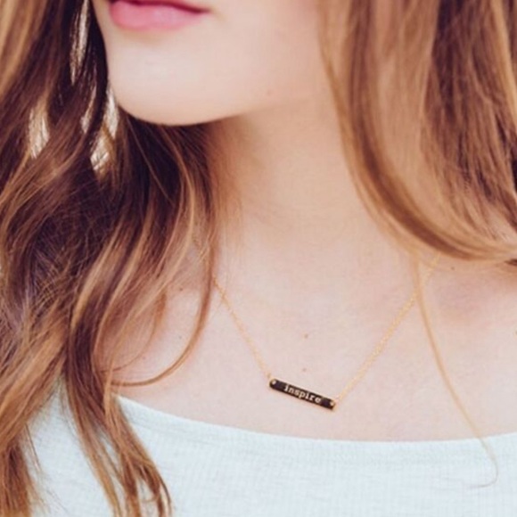Gold Inspire bar layering necklace - Jook and Nonna - Picture 1 of 6